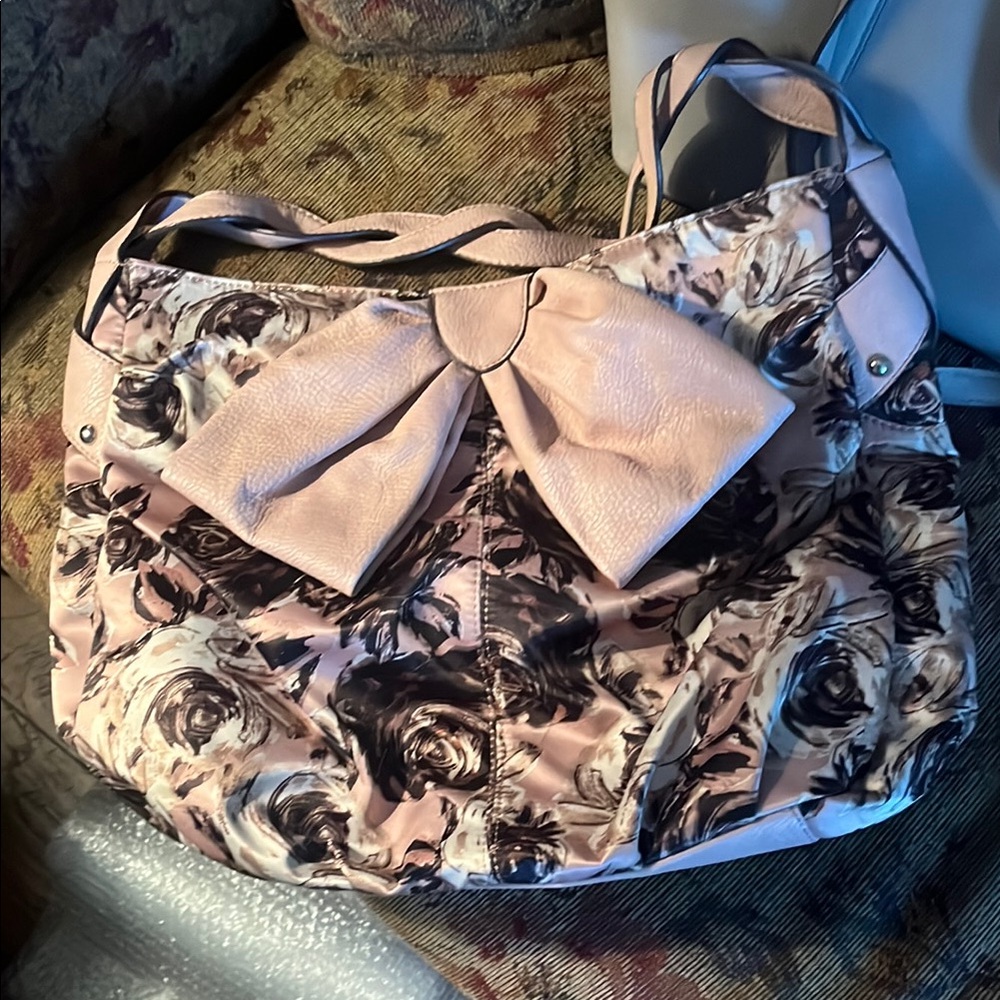 Jessica Simpson Floral Pink Bow Women's Bag